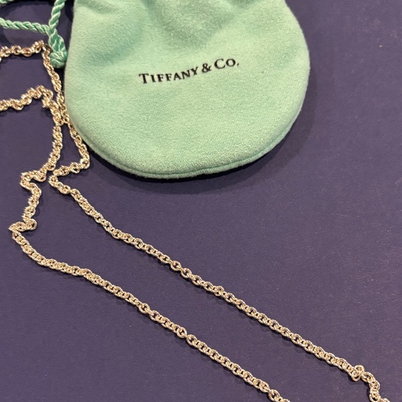 Tiffany & Co. Silver Chain with Turquoise Pouch - Picture 3 of 5